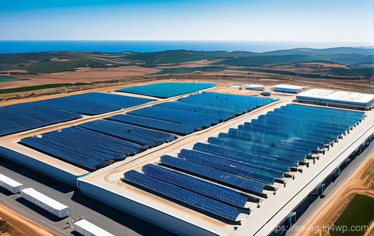 해수 담수화의 경제적 타당성 분석 - **A highly efficient, sustainable desalination plant located on the sun-drenched coast of Andalusia,...