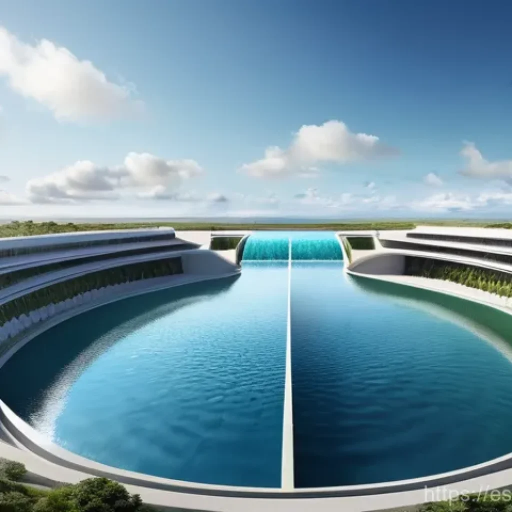 혁신적인 해수 담수화 방법 비교 - **Prompt 1: Futuristic Desalination Oasis**
"A stunning, state-of-the-art desalination plant gra...