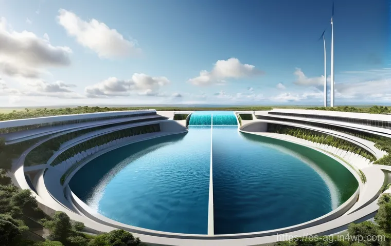 혁신적인 해수 담수화 방법 비교 - **Prompt 1: Futuristic Desalination Oasis**
"A stunning, state-of-the-art desalination plant gra...