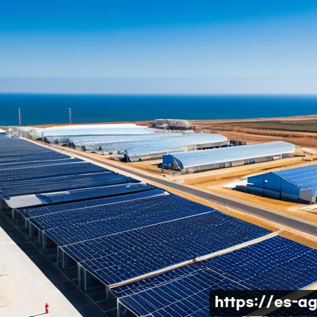 해수 담수화의 대중 인식 변화 - A modern desalination plant in southern Spain, featuring advanced reverse osmosis membranes with vis...